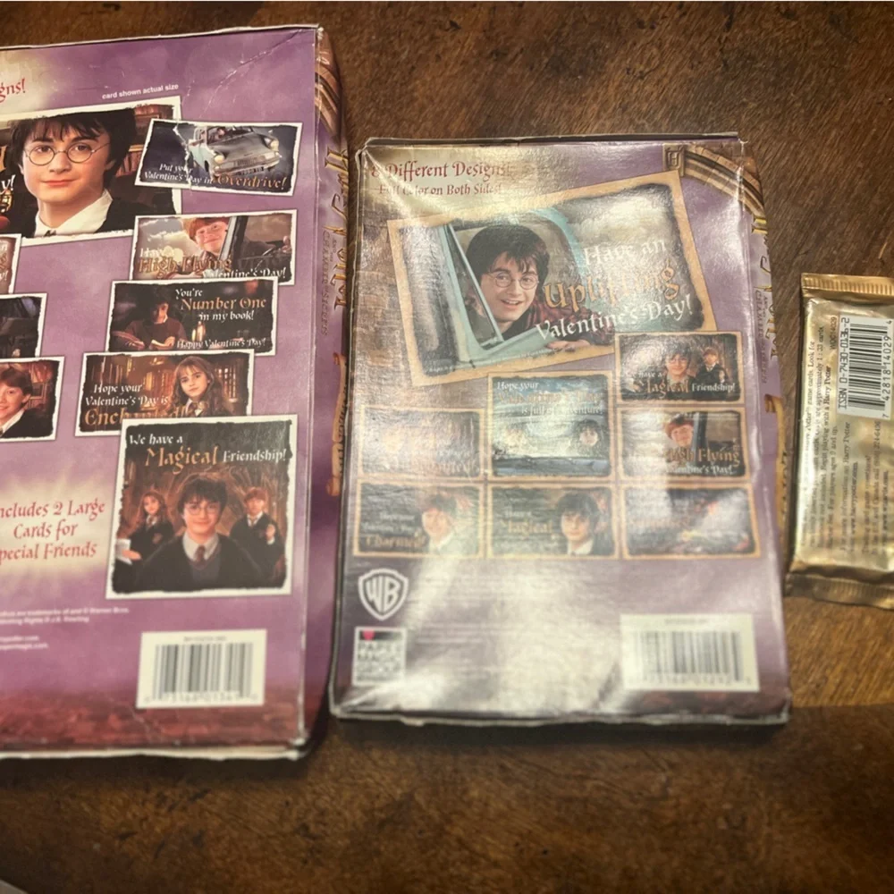 Harry Potter Chamber of Secrets Valentine collectors set : 3 separate pieces